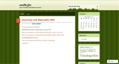 Desktop Screenshot of andhyjie.wordpress.com