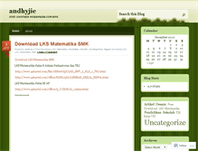 Tablet Screenshot of andhyjie.wordpress.com