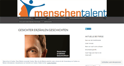 Desktop Screenshot of menschentalent.wordpress.com