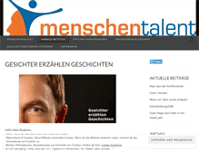 Tablet Screenshot of menschentalent.wordpress.com