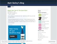 Tablet Screenshot of mattlbailey.wordpress.com