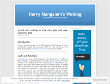 Tablet Screenshot of hjmangalam.wordpress.com