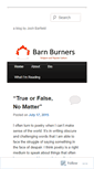 Mobile Screenshot of barnburners.wordpress.com
