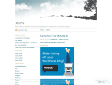 Tablet Screenshot of point001percent.wordpress.com