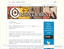 Tablet Screenshot of orientamenti.wordpress.com