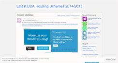 Desktop Screenshot of latestddahousingschemes.wordpress.com
