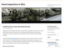 Tablet Screenshot of homeinspectionsinohio.wordpress.com