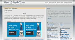 Desktop Screenshot of canoncoloradoteam.wordpress.com