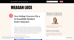 Desktop Screenshot of meaganluce.wordpress.com