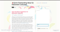 Desktop Screenshot of halloweencostume2010.wordpress.com