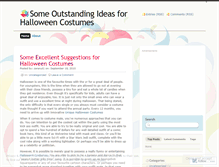 Tablet Screenshot of halloweencostume2010.wordpress.com