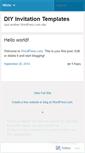 Mobile Screenshot of diyinvitationtemplates.wordpress.com