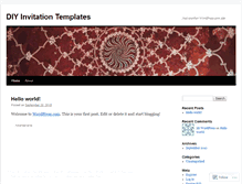 Tablet Screenshot of diyinvitationtemplates.wordpress.com