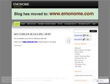 Tablet Screenshot of emonome.wordpress.com