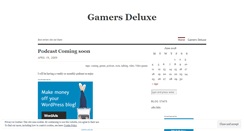 Desktop Screenshot of gamersdeluxe.wordpress.com