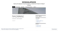 Desktop Screenshot of novagalapagos.wordpress.com