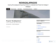 Tablet Screenshot of novagalapagos.wordpress.com