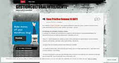Desktop Screenshot of gestionculturalinteligente.wordpress.com