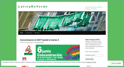 Desktop Screenshot of latinareverde.wordpress.com