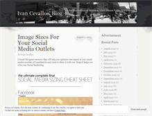 Tablet Screenshot of ivancevallos.wordpress.com