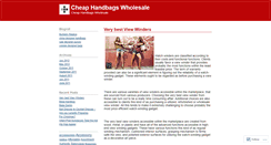 Desktop Screenshot of cheaphandbagswholesale.wordpress.com