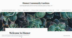 Desktop Screenshot of homergardens.wordpress.com