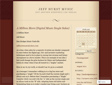 Tablet Screenshot of jeffhurstmusic.wordpress.com