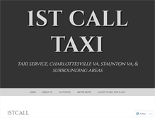 Tablet Screenshot of 1stcalltaxi.wordpress.com