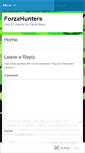Mobile Screenshot of forzahunters.wordpress.com