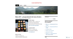 Desktop Screenshot of canaleterra.wordpress.com