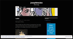 Desktop Screenshot of josephinecleo.wordpress.com