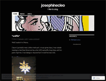 Tablet Screenshot of josephinecleo.wordpress.com