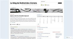 Desktop Screenshot of 4ecrans.wordpress.com