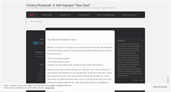 Desktop Screenshot of findingroosevelt.wordpress.com