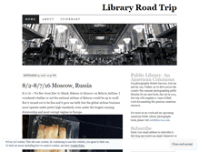 Tablet Screenshot of libraryroadtrip.wordpress.com