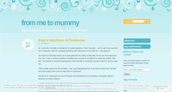 Desktop Screenshot of frommetomummy.wordpress.com