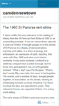 Mobile Screenshot of camdennewtown.wordpress.com