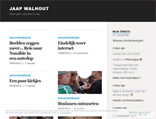 Tablet Screenshot of jaapwalhout.wordpress.com