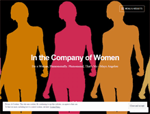 Tablet Screenshot of inthecompanyofwomen.wordpress.com