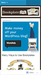 Mobile Screenshot of bookplateink.wordpress.com