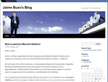 Tablet Screenshot of jaimebuxo.wordpress.com