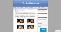 Desktop Screenshot of deafeconomist.wordpress.com