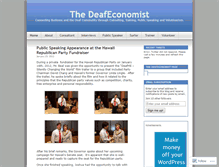 Tablet Screenshot of deafeconomist.wordpress.com