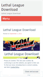 Mobile Screenshot of lethalleaguedownload.wordpress.com