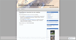 Desktop Screenshot of blogplanetobserver.wordpress.com