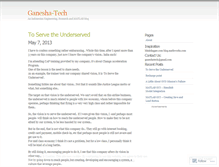 Tablet Screenshot of ganeshatech.wordpress.com