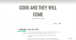 Desktop Screenshot of cookandtheyllcome.wordpress.com