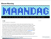 Tablet Screenshot of blauwemaandag.wordpress.com