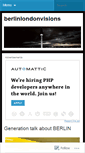 Mobile Screenshot of berlinlondonvisions.wordpress.com