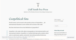 Desktop Screenshot of gulfsouthfreepress.wordpress.com